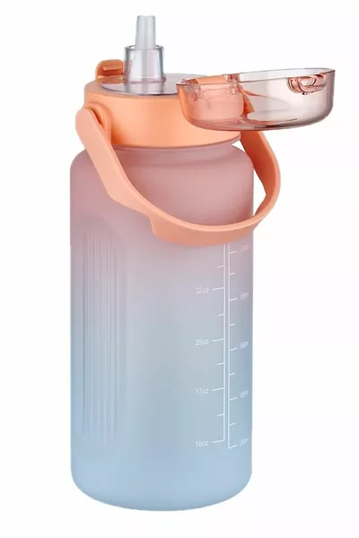  مل قارورة تحفيز مزدوجة اللون مع مقبض مع وبدون قش