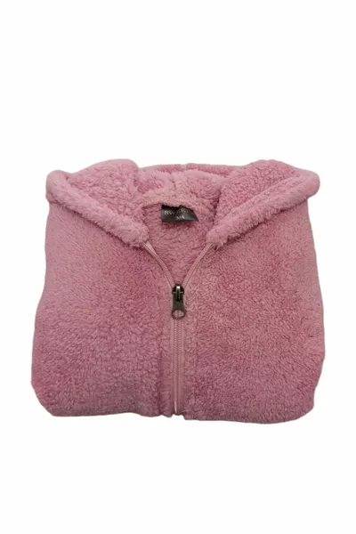 Girls Young Kids Fleece Welsoft Plush Pocket Jacket