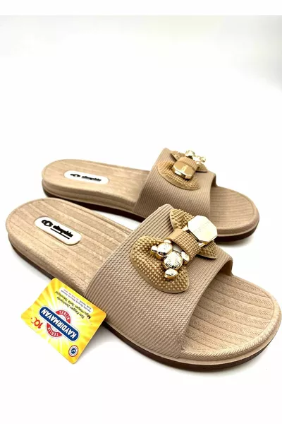 Дамски чехли с неплъзгаща се катарама Плаж Морски басейн Баня Балкон Мокър под Ежедневни чехли