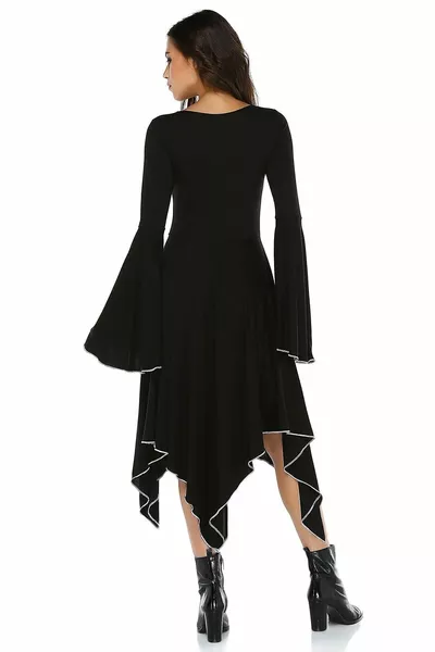 Spanisches langärmeliges asymmetrisches Kleid Halloween Hexen
