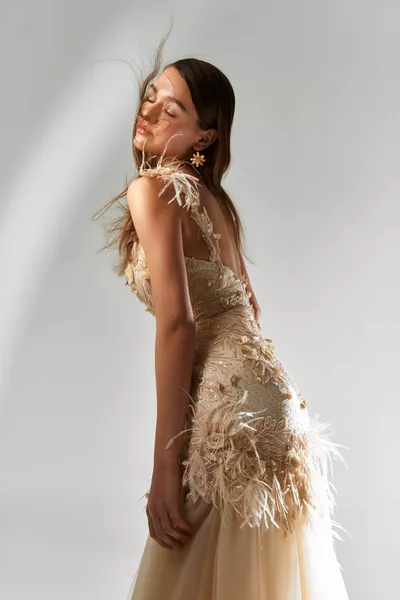 Abito Otrichli ricamato floreale