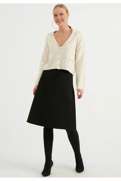 صوف نظرة تنورة ميدي