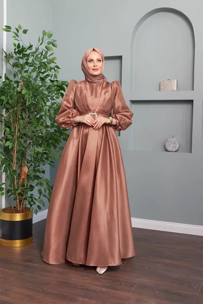 Aysun Evening Dress - Copper