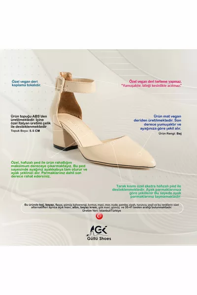 المرأة البيج الكعب مساء اللباس خنجر سميكة كعب الزفاف اللباس أحذية 5.5cm