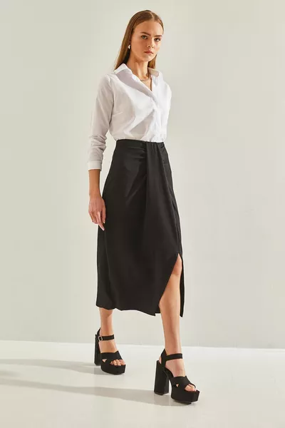 Women's Front Shirred Skirt