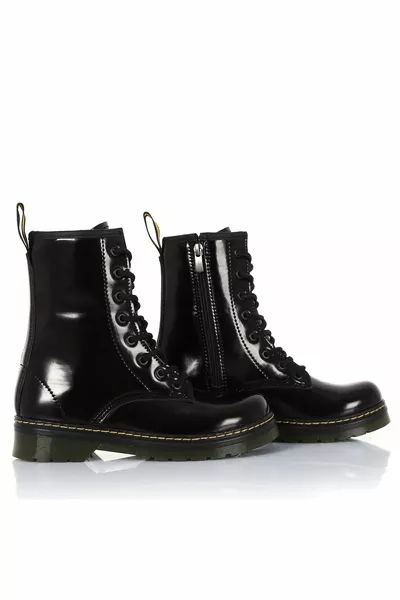 أحذية جلدية مارتنز الدانتيل المتابعة أحذية بريدية بسحاب