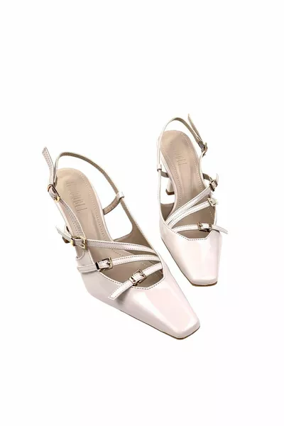 Onl Basskan Women's Keyt Skin Thin Heel 3 Buckles Casual Shoes 8Cm Lucest New