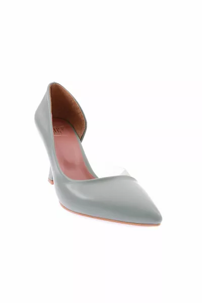 Y المرأة وأشار اصبع القدم منخفضة الجانب شفافة الكعب العالي