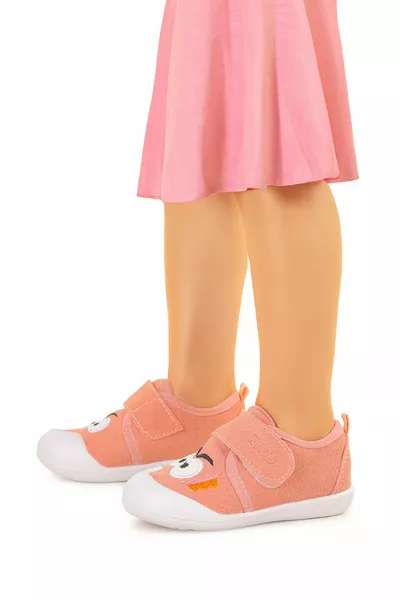 Karamazı Kids Cookie Велкро Бебе Момиче Първа стъпка Пандуф Обувки