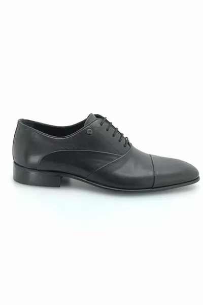 Aronay Lace-Up Jurdan Leather Chaussures Classiques Homme BLACK-SKIN