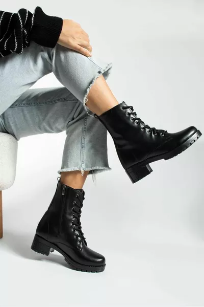 المرأة الدانتيل مفصلة الشتاء أحذية طويلة بسحاب