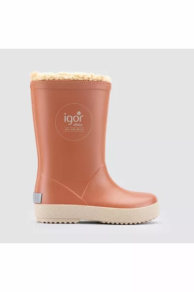  Splash Dk Borreguito Fur Kids Rain Boots | Teja 