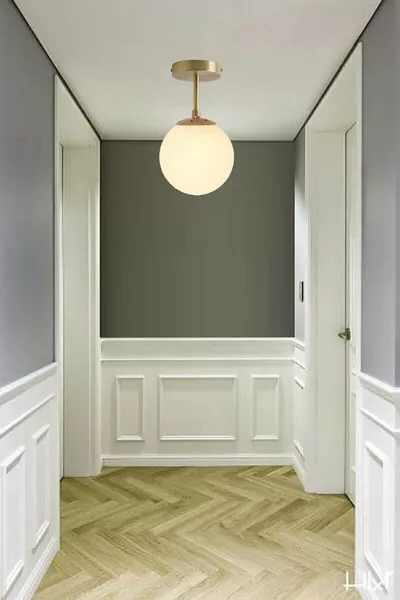 Mini Modern Salon - Keuken - Slaapkamer Glazen Gold Verouderde Enkele Plafondlamp