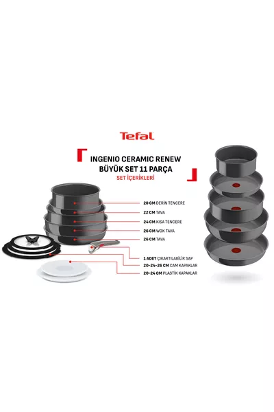Ingenio Ceramic Renew Ceramic Coating Pan and Pot Set - Piece