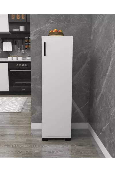 Многофункционален мини шкаф с едно чекмедже за съхранение на провизии, баня