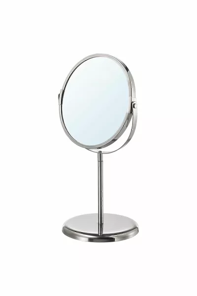 Magnifying Mirror Makeup Mirror Stainless Steel Mirror  Cm Diameter Double-Sided One Side Magnifies 3 Times