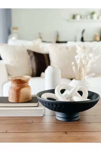 Wooden Chain, Wooden Decorative Chain, Wooden White Colored Chain -WH