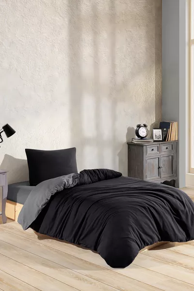 Единичен комплект спално бельо | С ластичен чаршаф | Памучен |