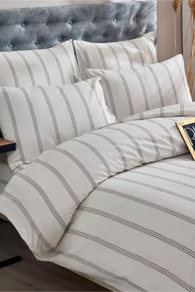 Dubbelzijdig Dekbedovertrekset voor Tweepersoonsbed met Hoeslaken