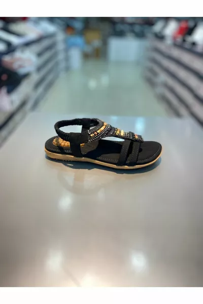 Stenen sandalen met kralen voor meisjes