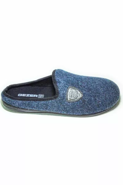 Pantoufles d’hiver bleu pour hommes