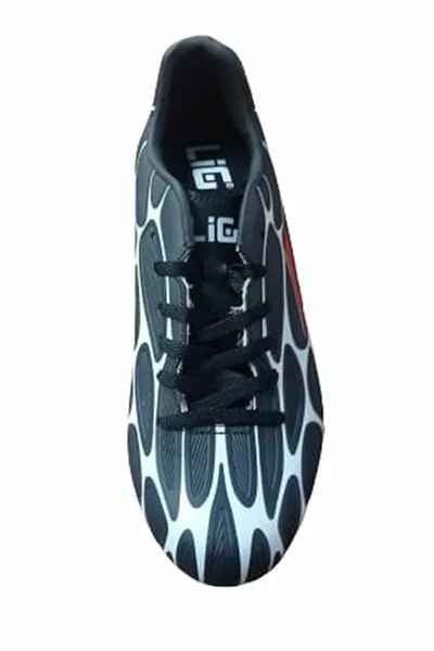 Gediz Scarpe da calcio nere Turf Astroturf Scarpe da calcio da uomo