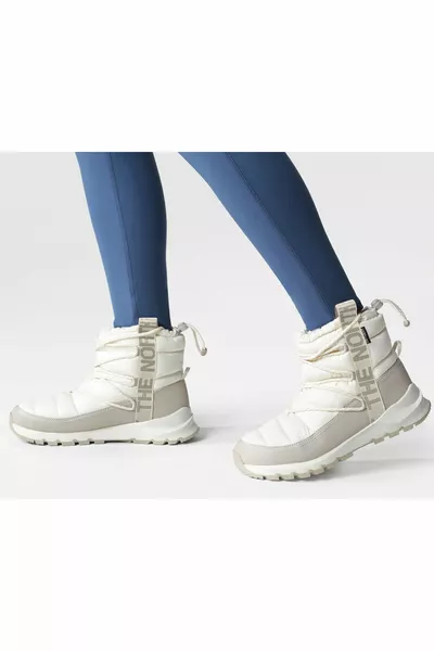 ♦ Thermoball Lace Up Wp Women's Snow Boots  Cream