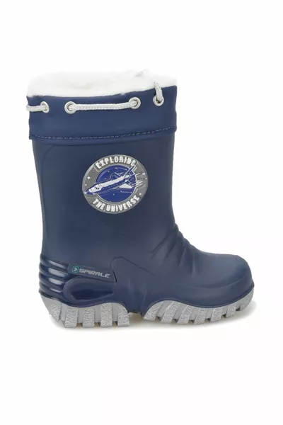 spi -  Navy Blue Boys' Rain Boots 