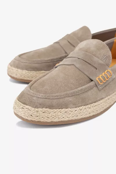 الرجال المنك من جلد الغزال أحذية جلد طبيعي المتسكع