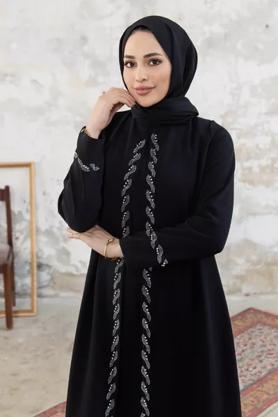 Лара вечерни рокли големи размери - черно