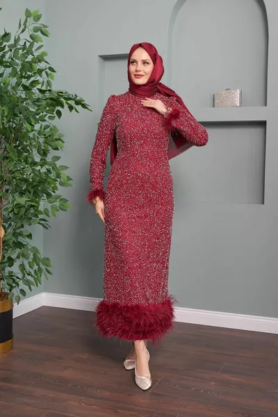 Вечерна рокля Vesika - Бордо