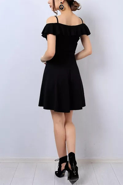 مرنة كريب النسيج طوق دولاب الموازنة مفصلة رقيقة حزام Kiloş أسود مساء اللباس مساء اللباس 