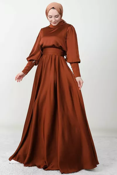 Sırt Detay Abiye Tarçın