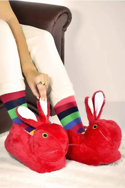 Заешка фигура Червен плюшен Panduf Home Pandufu Unisex