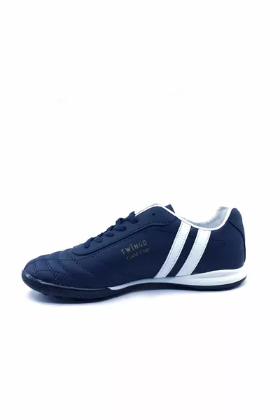  حذاء كرة قدم أزرق-أبيض كحلي للرجال