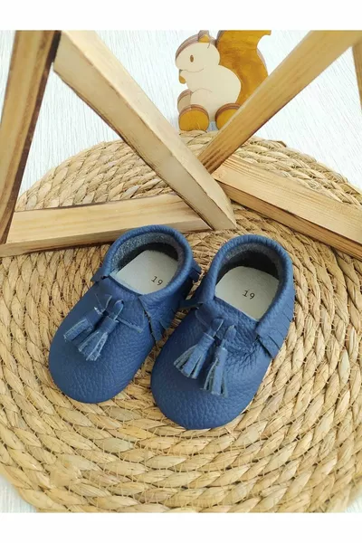 Модель Ching Темно-синий цвет Детские лоферы Ботильоны Детская обувь