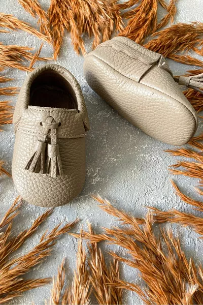 - Обувки от естествена кожа Bony Mink - 