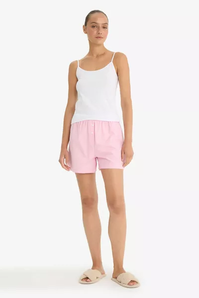 Бяла тънка памучна потник с тънки презрамки - Fall in Love SP