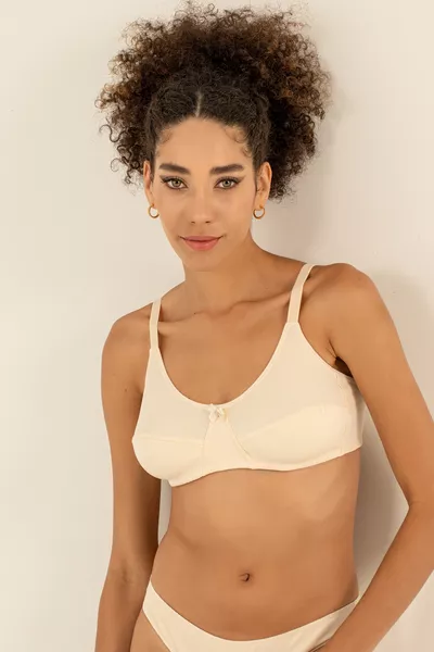 Без банелка % естествен памучен сутиен Comfort Нова колекция