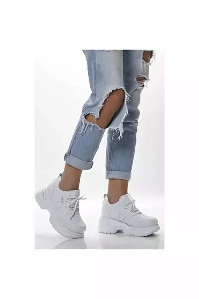 M.P المرأة الأبيض الشتاء للماء عدم الانزلاق الوحيد والعظام بطانة داخلية عالية وسميكة حذاء رياضي وحيد