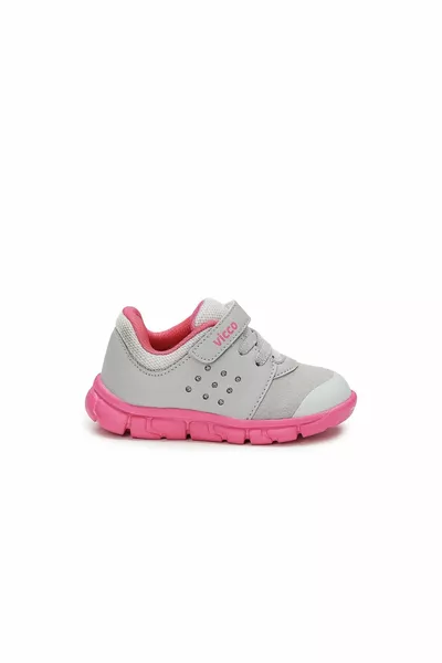 Phylon Grau Fuchsia First Step Sneakers