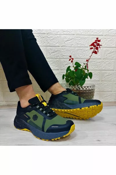 Joraı Khaki-Jaune-Noir Chaussures Homme Imperméables Outdor