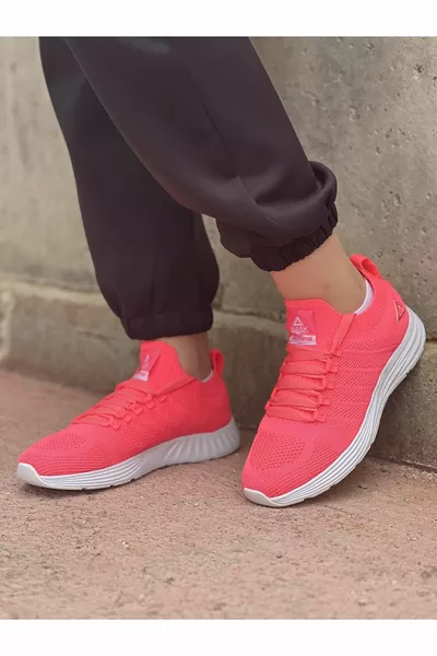 h Donne Rosa Scuro Suola Antiscivolo Ortopedico Comodo Leggero Casual Camminando Fitness Sneakers