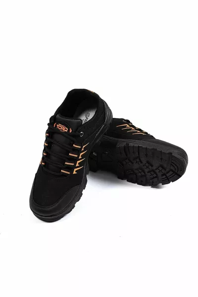 Nero Arancione Sneakers invernali impermeabili da uomo suola antiscivolo