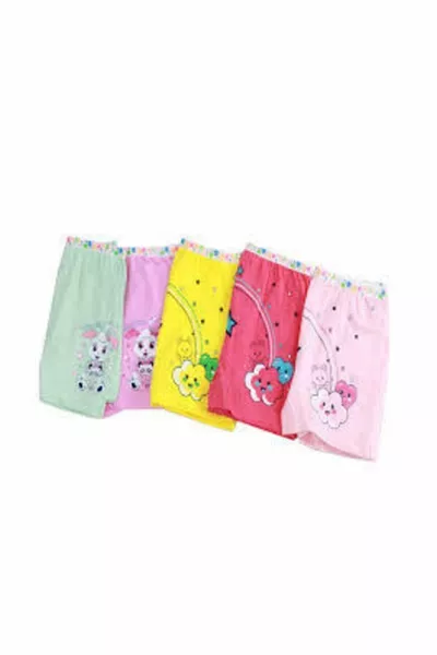 طقم 6 سراويل داخلية للبنات قطن ملون بليكر