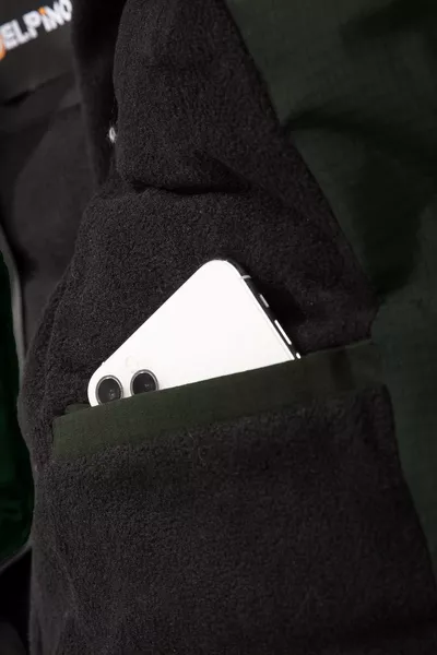 معطف مبطن بغطاء للرأس مقاوم للماء والرياح