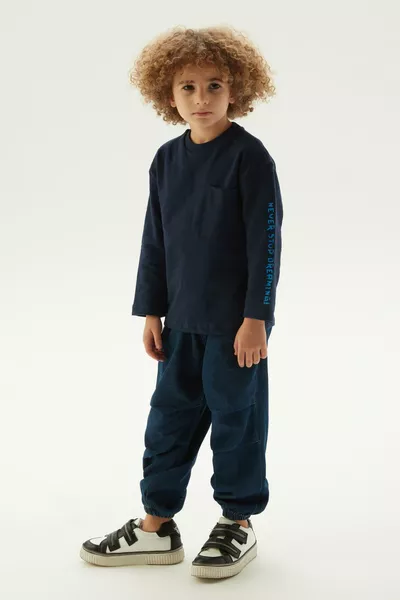 Jongens Donkerblauw Sweatshirt