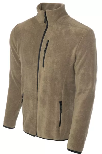 Men's Pro Windproof 5-Pocket Outdoor Full-Zip Fleece Jacket