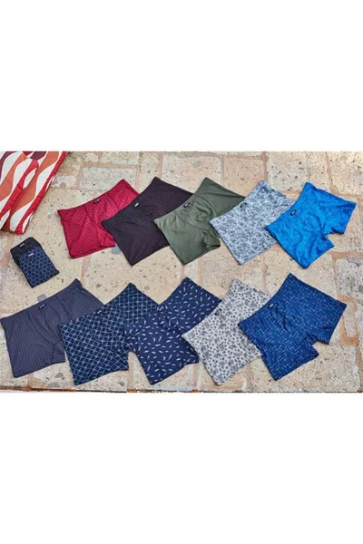 عبوة 6 صناديق بوكسر رجالي من المودال مع ليكرا  اللون - مختلط