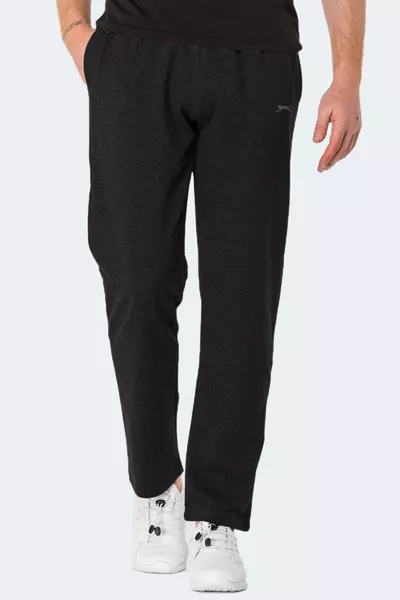 OTEKS Pantaloni della tuta neri da uomo taglie forti